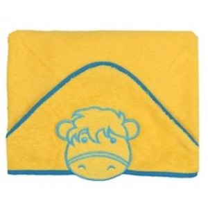 Osuška s kapucňou Baby Ono 100x100cm, žltá